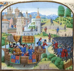 Jean Froissart, Cronache, 154v, 12148 btv1b8438605hf336, raccolto