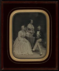 Ritratto di Jean Gabriel e Anne-Charlotte-Adélaïde Eynard con Madame Charrière