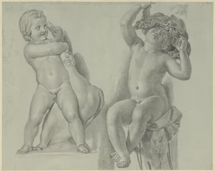 Due studi di sculture di bambini