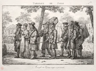 Scene di Parigi: Ciechi del Quinze Vingts, in cammino