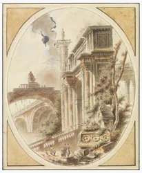 Fantasia di una rovina architettonica