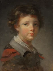 Ragazzo con mantello foderato di rosso, 1780