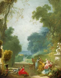 Un gioco di Hot Cockles, c.1775-80