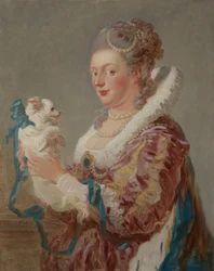 Una donna con un cane