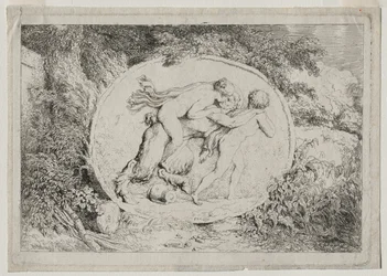 Baccanali: Ninfa a cavallo di un satiro, 1763