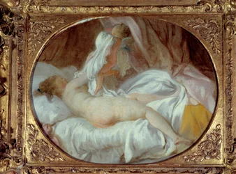 Erotica: «La camicia tolta». Una giovane donna si toglie la camicia con l