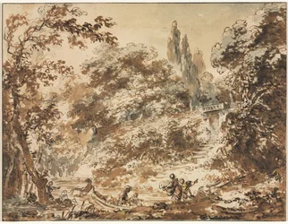 Scena in un parco, c1760