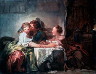 Il bacio catturato, fine del XVIII secolo