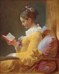 Giovane ragazza che legge, ca. 1769