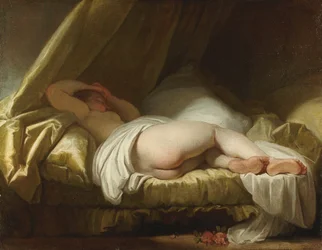Giovane ragazza addormentata, tra il 1758 e il 1761