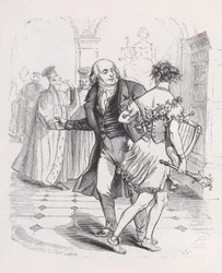 La Musa Fuggente da Le Opere Complete di Béranger, 1836