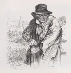Il vecchio vagabondo dalle Opere complete di Béranger, 1836