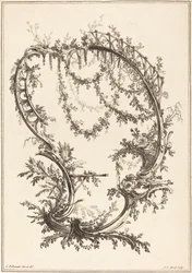 Ornamento con un montante e una ringhiera