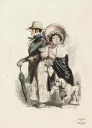 Un rentier e sua moglie, 1840