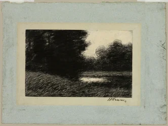 Paesaggio con uno Stagno