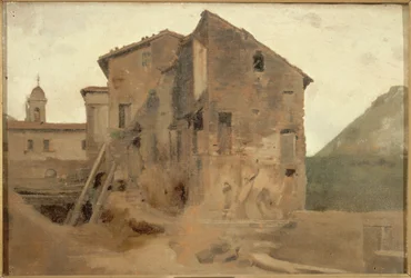 Capanna nella campagna romana, tra il 1859 e il 1864