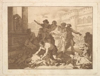 La peste tra i Filistei, in un album contenente R..., 1782-1821
