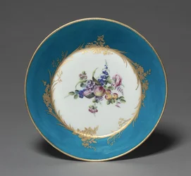 Piattino, manifattura Vincennes, Francia, 1753