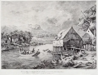 Un mulino sulle rive del fiume