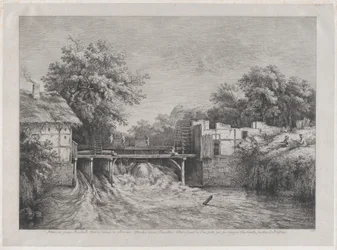 Il Mulino ad Acqua, dopo un dipinto di Ruisdael