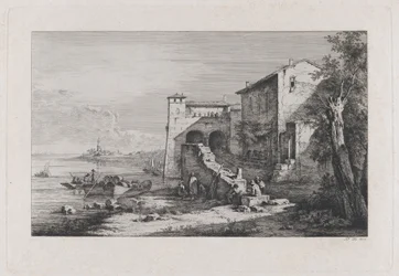 Veduta della Vecchia Dogana a Roma