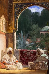 Nel palazzo del sultano (particolare), senza data. (Olio su tela)