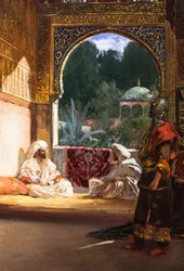 Nel palazzo del sultano (particolare), senza data. (Olio su tela)