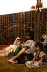 Interno di un harem in Marocco (particolare)