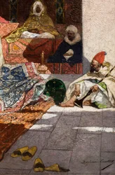 Regali di un pascià (particolare), prima del 1883 (Olio su tela)
