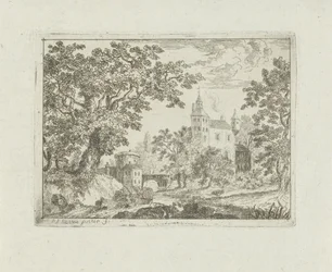 Castello in un paesaggio