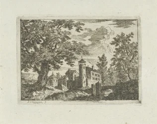 Castello in un paesaggio