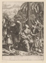 Riposo durante la fuga in Egitto