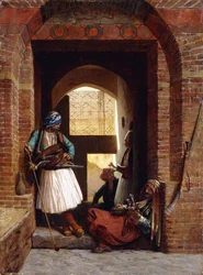Guardie del corpo arnaute al Cairo, 1861