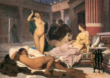 Schizzo di un interno greco