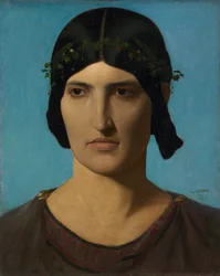 Testa di una donna italiana