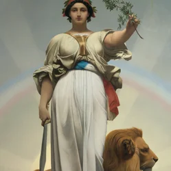 La Repubblica di Gerome Jean Leon (1824 - 1904) (allegoria - 1848); Mairie des Lilas