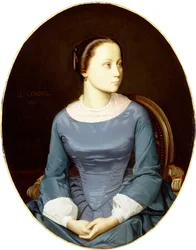 Giovane donna in blu, 1852