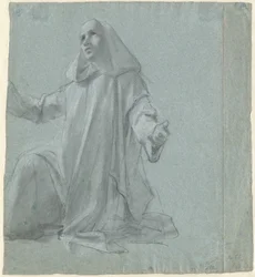 Un Giovane Sacerdote in Ginocchio