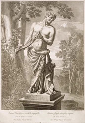 Statua di un satiro di Philip de Buyster a Versailles, 1675