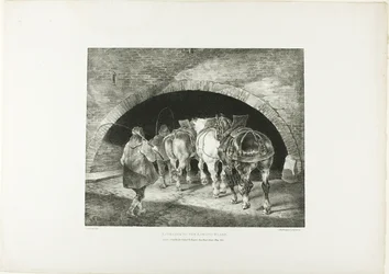 Ingresso del molo Adelphi, tavola 11 da Vari soggetti disegnati dal vero su pietra