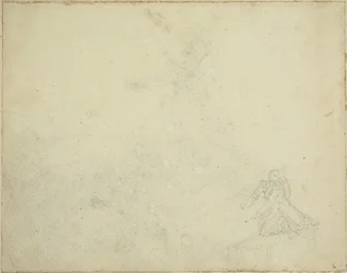 Studio della figura inginocchiata