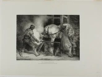 Il maniscalco fiammingo, tavola 4 da Vari soggetti disegnati dal vero e su pietra (The English Suite)