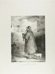 Il pifferaio, tavola 1 da Vari soggetti disegnati dal vero e su pietra (The English Suite)