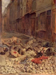 Barricata in Rue de la Mortellerie, giugno 1848 (Memoria della guerra civile) 1849