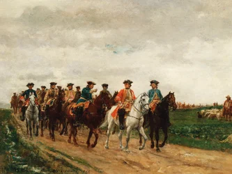 Il maresciallo Saxe e le sue truppe