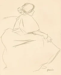 Uno studio a matita, c1872-1898, 1898
