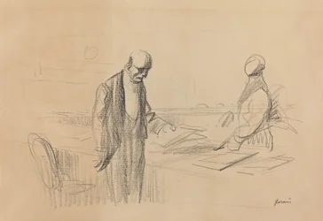 Alla conferenza, c. 1919