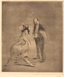 Ballerina e capo cameriere