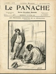 Illustrazione di Jean-Louis Forain (1852-1931) per la copertina di Le Panache, rivista realista illustrata