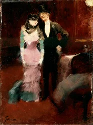 Uscita da un ballo in maschera all